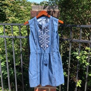 Light denim dress size small